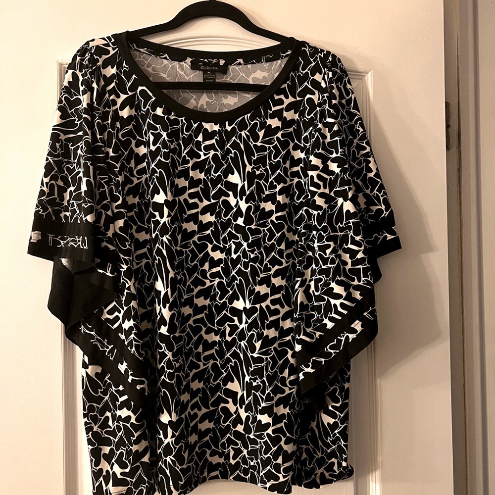 Style & co. XL butterfly sleeve ladies top